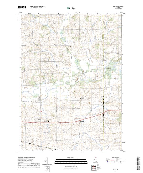 Ridott, IL — USGS 7.5-minute topo (2024)