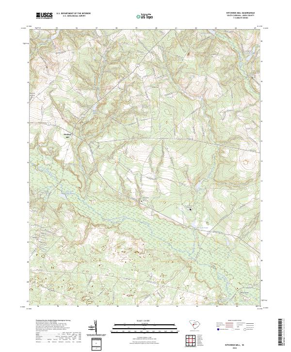 Kitchings Mill, SC — USGS 7.5-minute topo (2024)