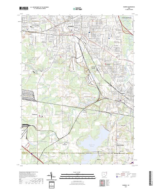 Warren, OH — USGS 7.5-minute topo (2023)