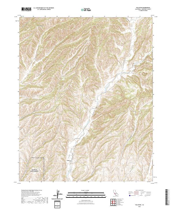 Valleton, CA — USGS 7.5-minute topo (2021)