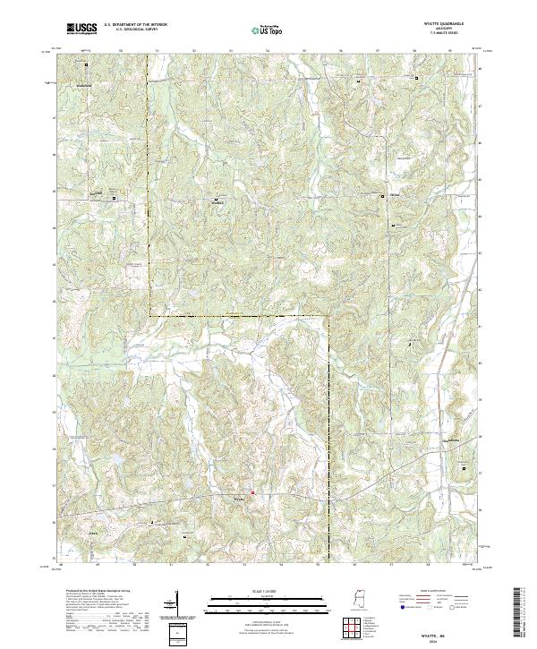 Wyatte, MS — USGS 7.5-minute topo (2024)