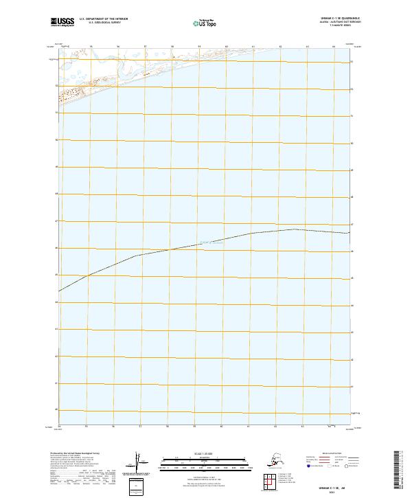 Unimak C-1 SE, AK — USGS 7.5-minute topo (2021)