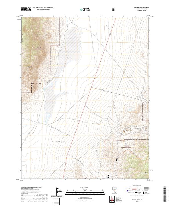 Seyler Peak, NV — USGS 7.5-minute topo (2021)