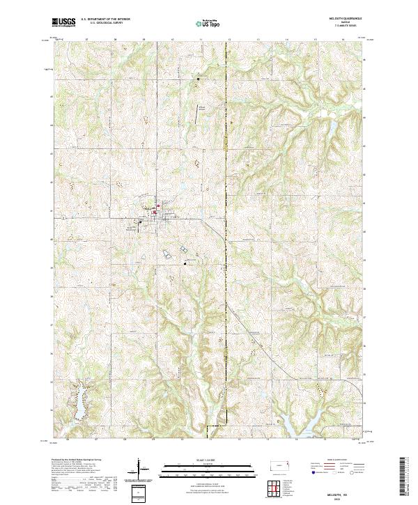 McLouth, KS — USGS 7.5-minute topo (2022)