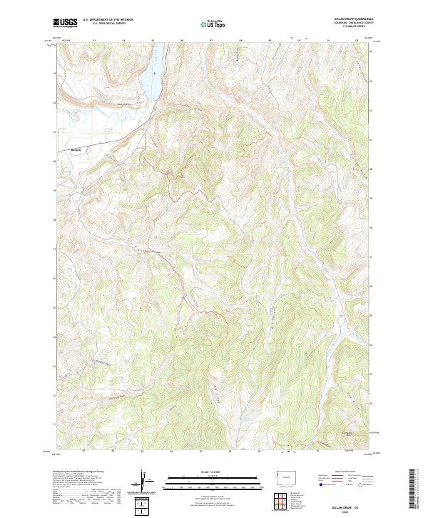Gillam Draw, CO — USGS 7.5-minute topo (2022)