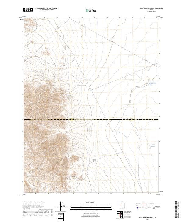 Drum Mountains Well, UT — USGS 7.5-minute topo (2023)