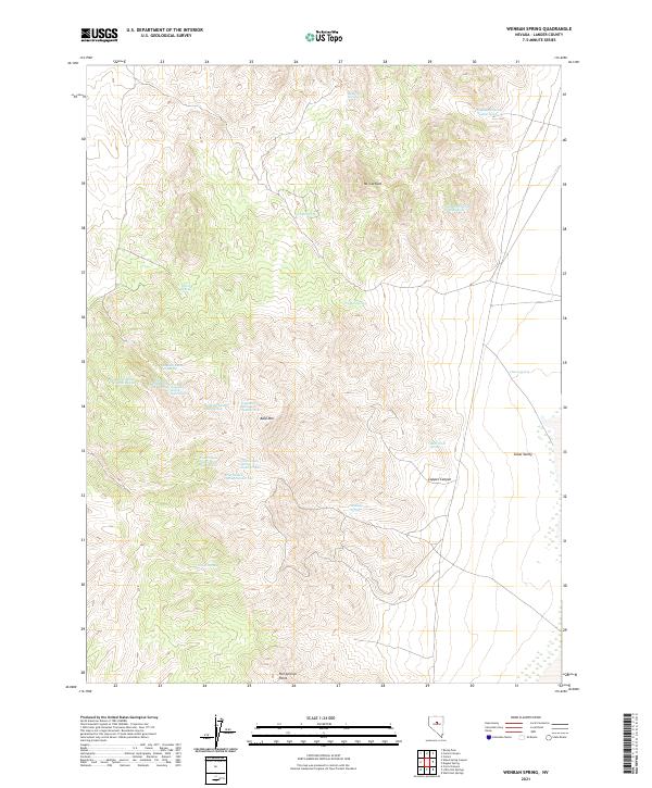 Wenban Spring, NV — USGS 7.5-minute topo (2021)
