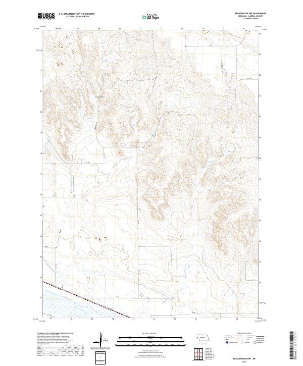 Broadwater NW, NE — USGS 7.5-minute topo (2021)
