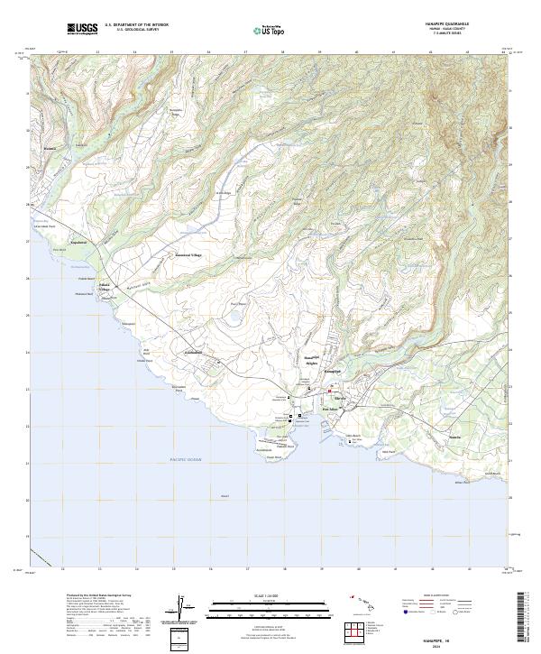 Hanapepe, HI — USGS 7.5-minute topo (2024)