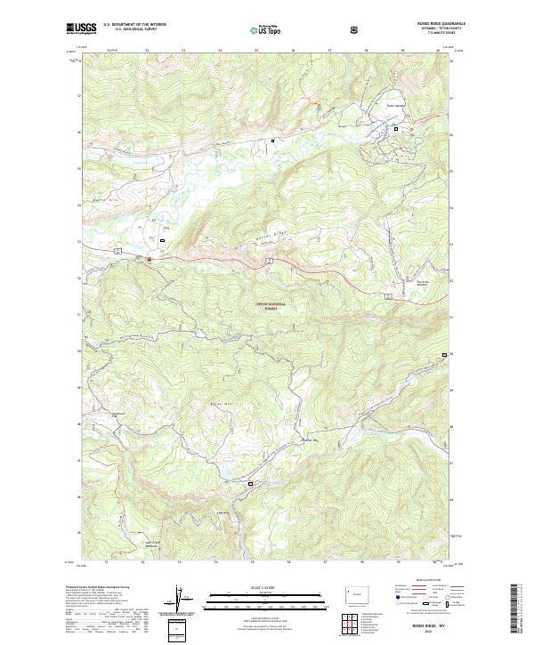 Rosies Ridge, WY — USGS 7.5-minute topo (2021)