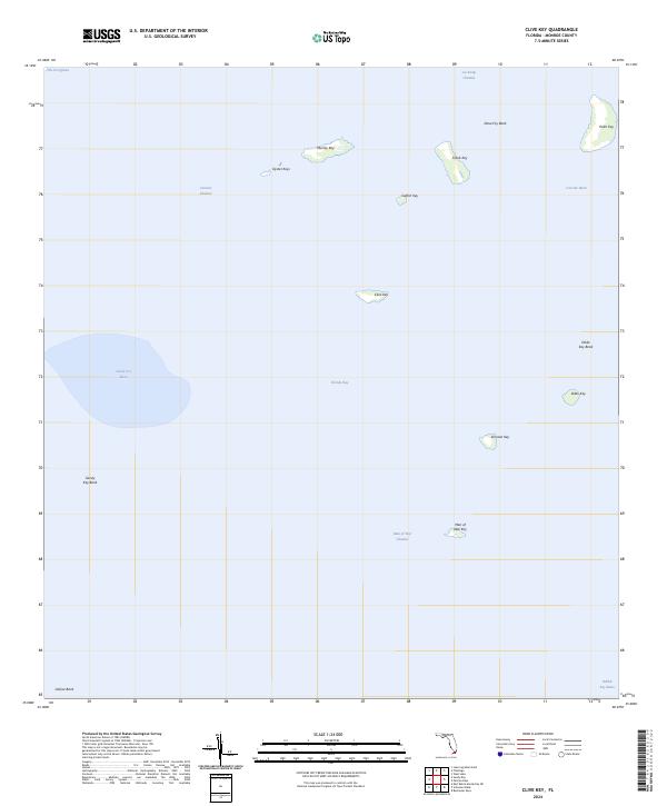 Clive Key, FL — USGS 7.5-minute topo (2024)