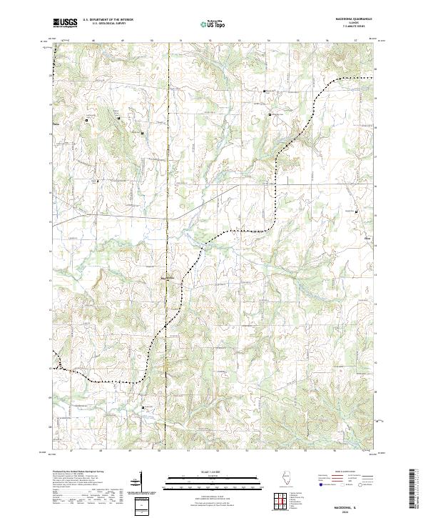 Macedonia, IL — USGS 7.5-minute topo (2024)