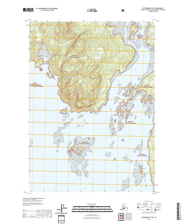 Petersburg C-6 SE, AK — USGS 7.5-minute topo (2021)