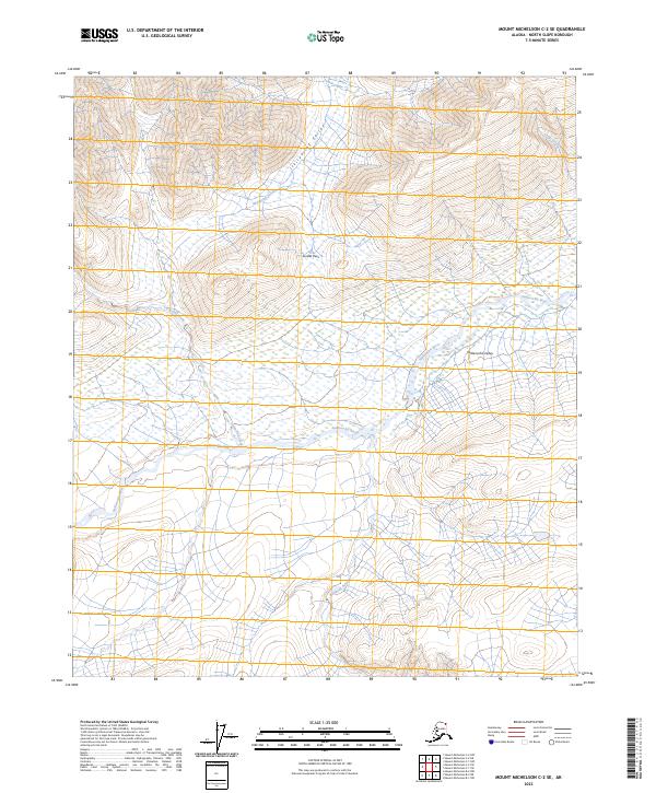 Mount Michelson C-2 SE, AK — USGS 7.5-minute topo (2023)