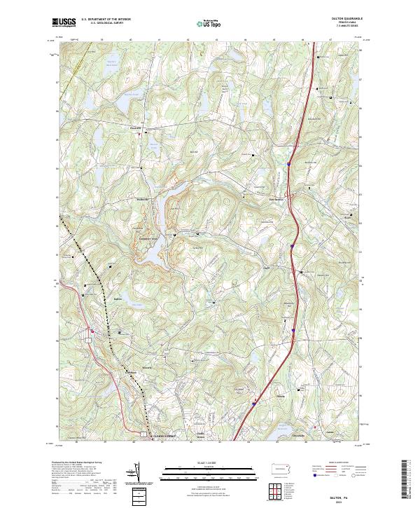 Dalton, PA — USGS 7.5-minute topo (2023)