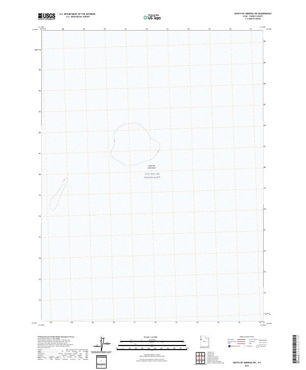 South of Arinosa SW, UT — USGS 7.5-minute topo (2023)