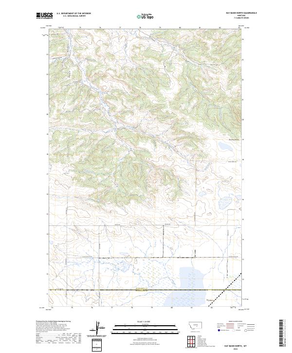 Hay Basin North, MT — USGS 7.5-minute topo (2024)