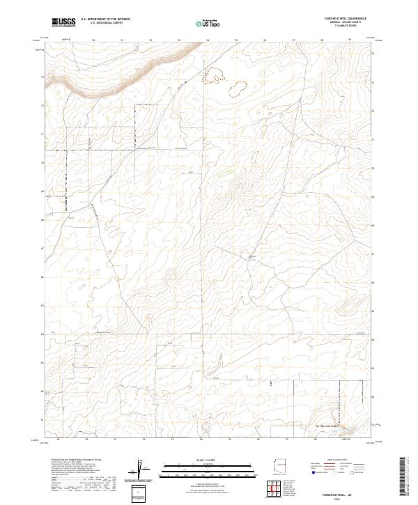 Fairchild Well, AZ — USGS 7.5-minute topo (2021)