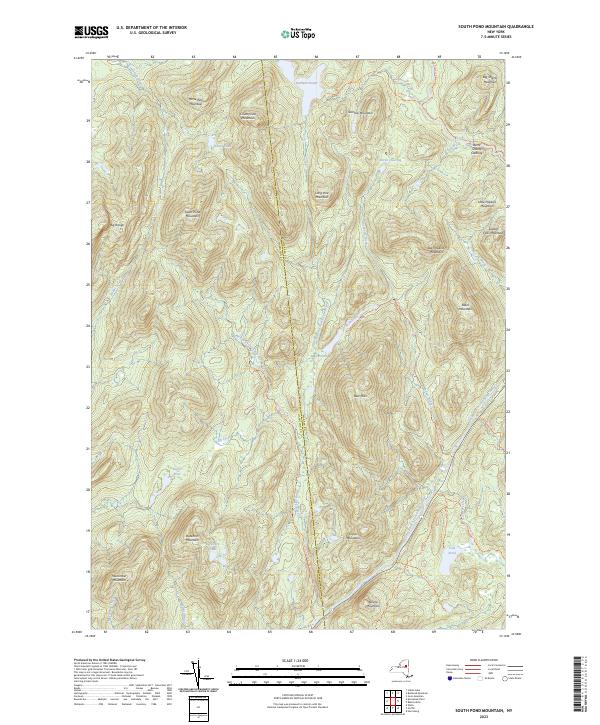 South Pond Mountain, NY — USGS 7.5-minute topo (2023)