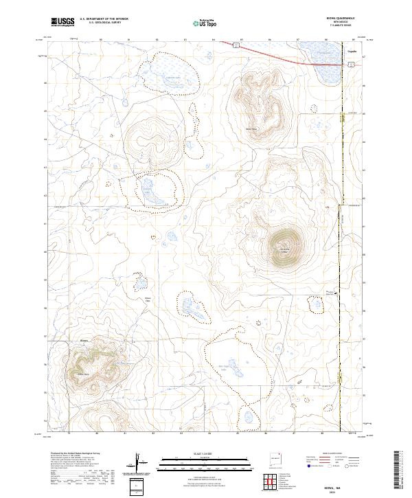Kiowa, NM — USGS 7.5-minute topo (2023)