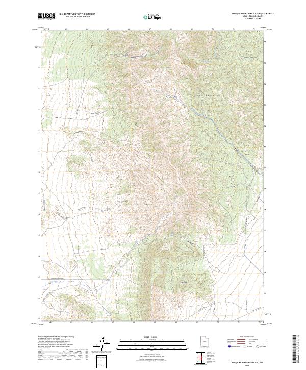 Onaqui Mountains South, UT — USGS 7.5-minute topo (2023)
