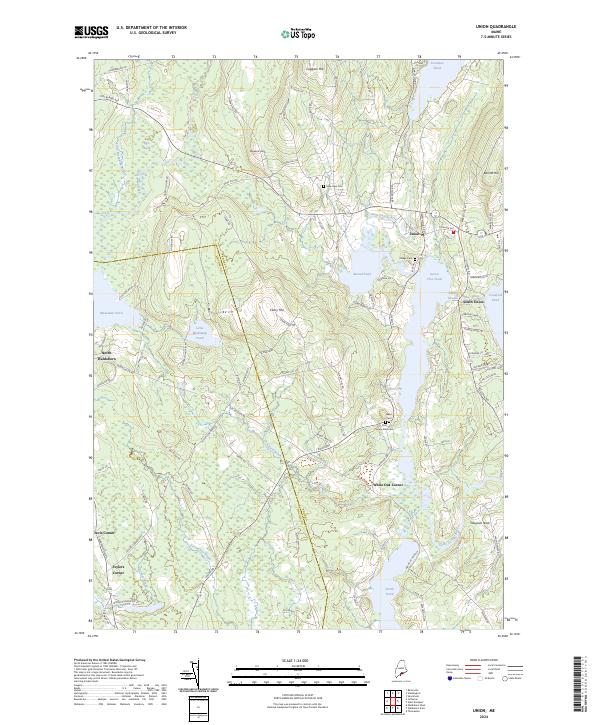 Union, ME — USGS 7.5-minute topo (2024)
