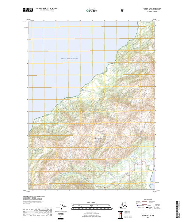 Seward A-2 SE, AK — USGS 7.5-minute topo (2023)