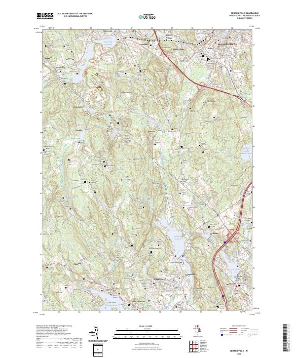 Georgiaville, RI — USGS 7.5-minute topo (2024)