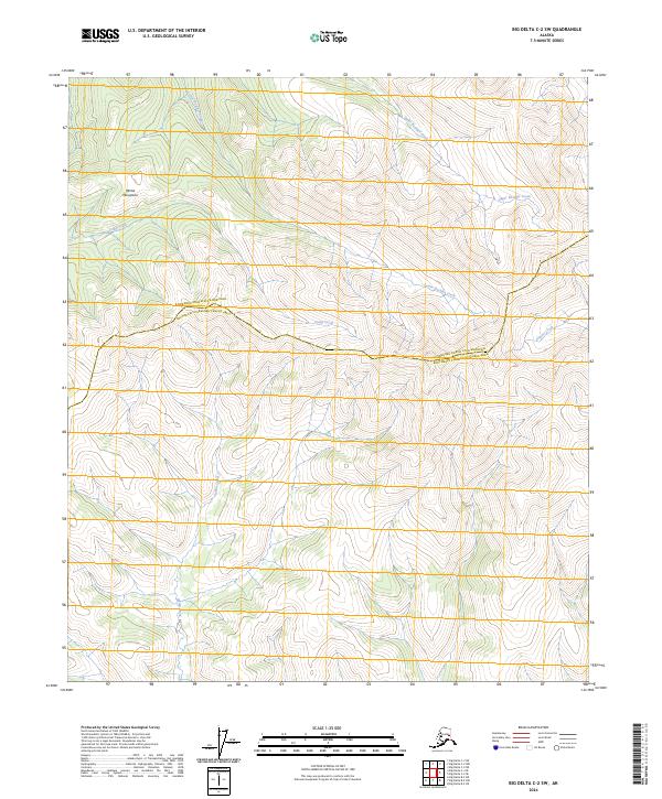 Big Delta C-2 SW, AK — USGS 7.5-minute topo (2024)