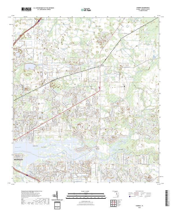 Parrish, FL — USGS 7.5-minute topo (2024)