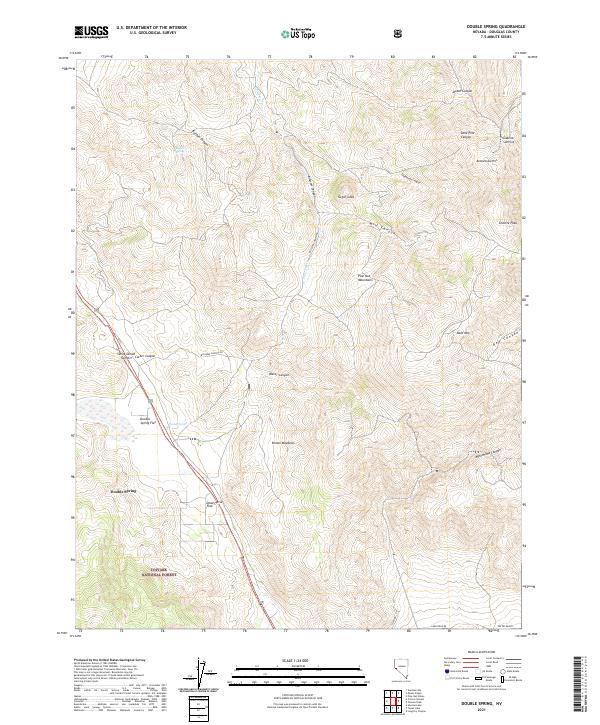 Double Spring, NV — USGS 7.5-minute topo (2021)
