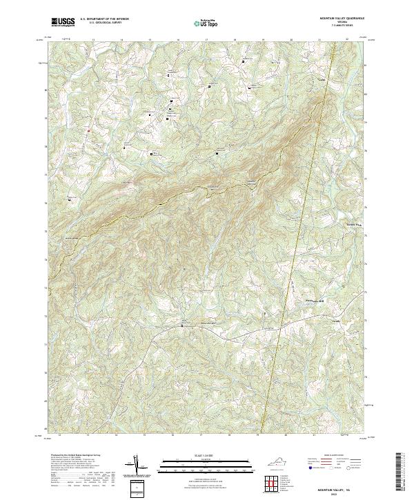 Mountain Valley, VA — USGS 7.5-minute topo (2022)