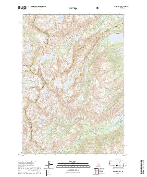 Snowyside Peak, ID — USGS 7.5-minute topo (2024)