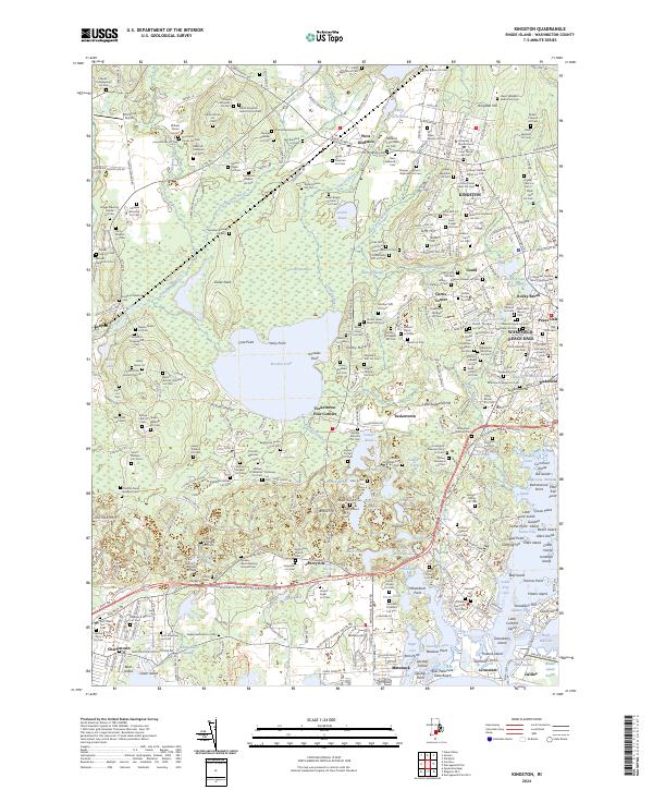 Kingston, RI — USGS 7.5-minute topo (2024)