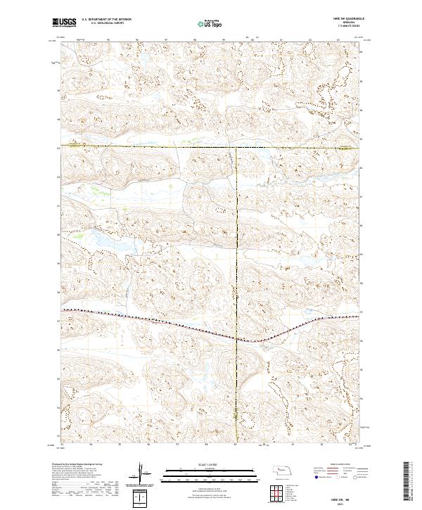 Hire SW, NE — USGS 7.5-minute topo (2021)