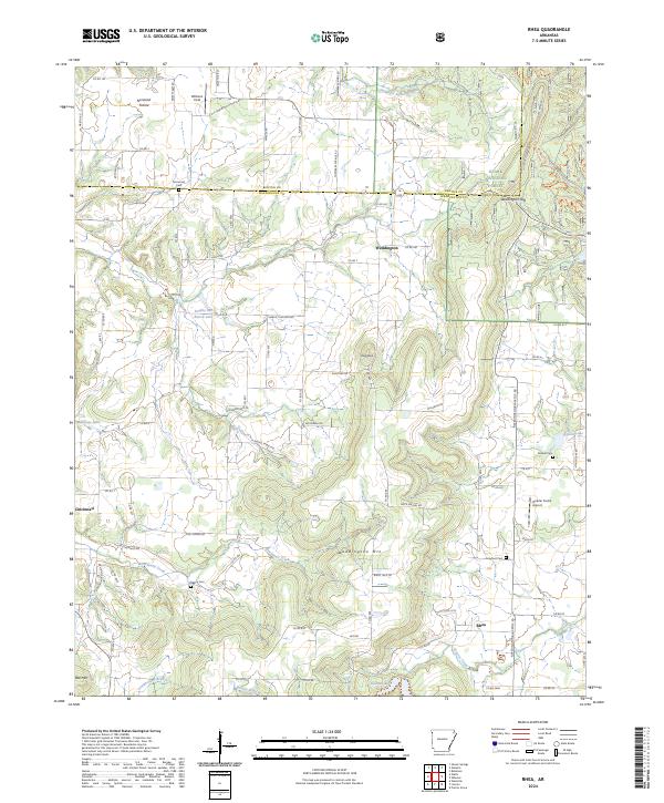 Rhea, AR — USGS 7.5-minute topo (2024)