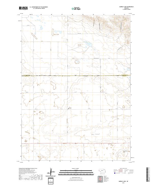 Murray Lake, NE — USGS 7.5-minute topo (2021)