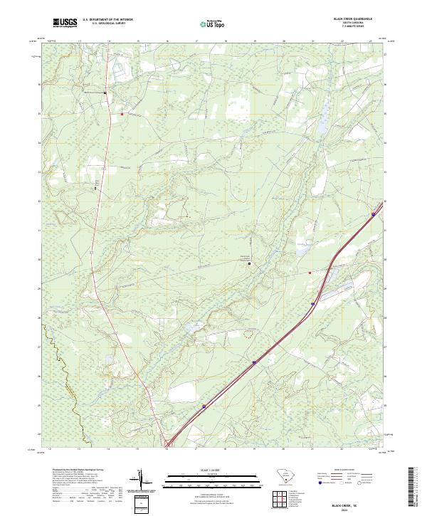 Black Creek, SC — USGS 7.5-minute topo (2024)