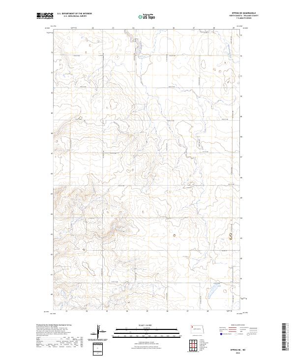 Epping NE, ND — USGS 7.5-minute topo (2024)