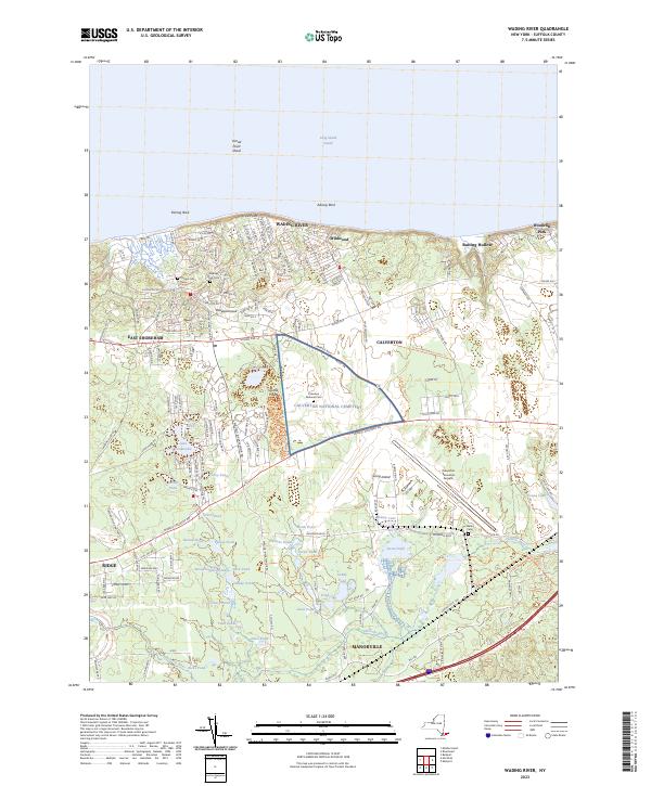 Wading River, NY — USGS 7.5-minute topo (2023)