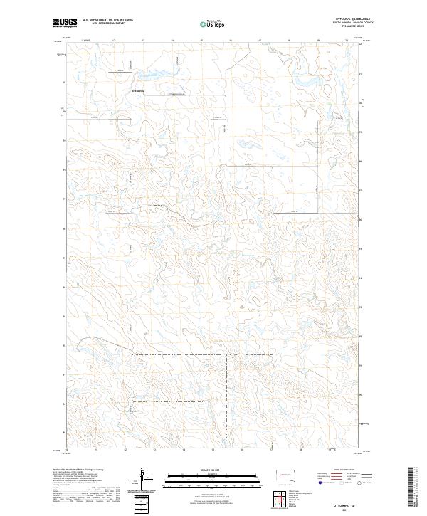 Ottumwa, SD — USGS 7.5-minute topo (2021)