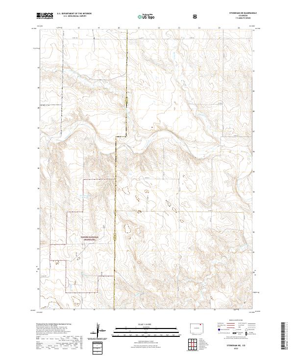 Stoneham NE, CO — USGS 7.5-minute topo (2022)