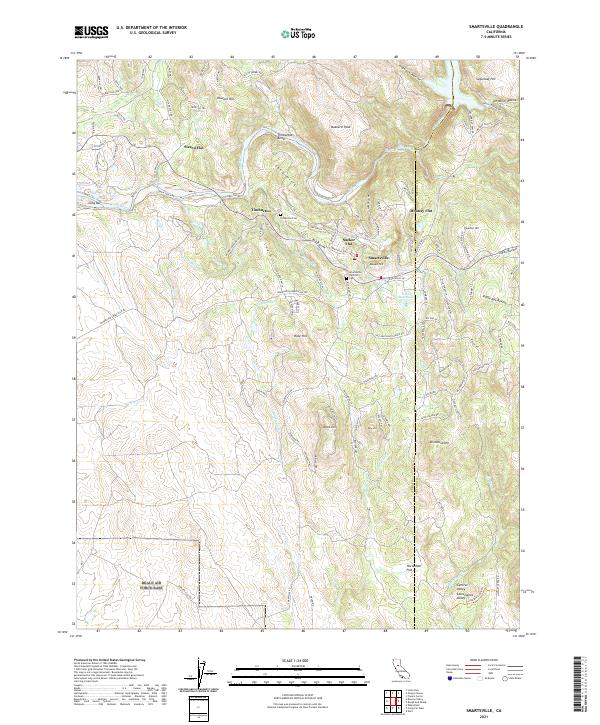 Smartsville, CA — USGS 7.5-minute topo (2021)