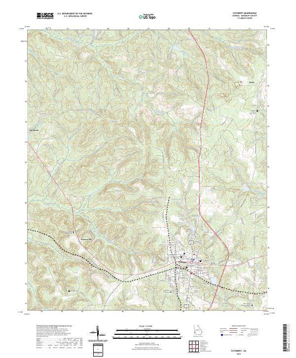 Cuthbert, GA — USGS 7.5-minute topo (2024)
