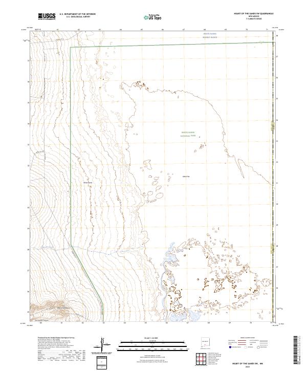 Heart of the Sands SW, NM — USGS 7.5-minute topo (2023)