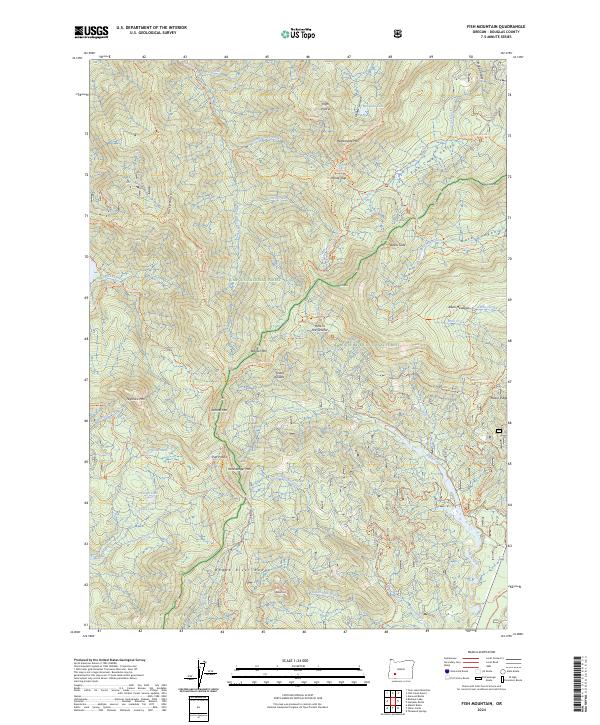 Fish Mountain, OR — USGS 7.5-minute topo (2024)