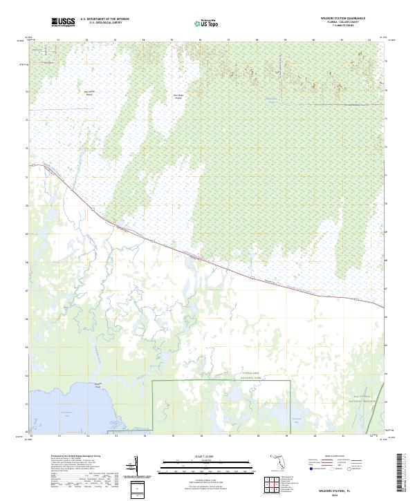 Weavers Station, FL — USGS 7.5-minute topo (2024)