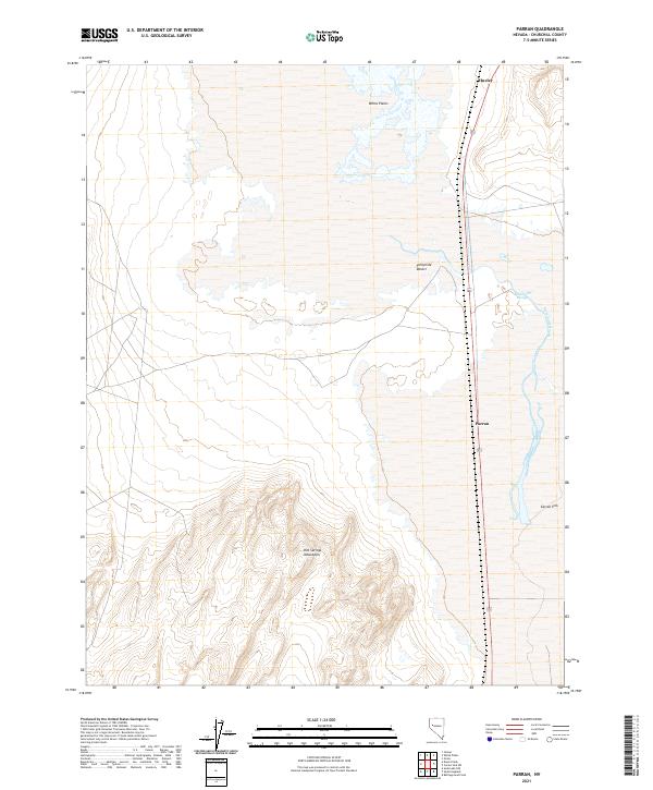 Parran, NV — USGS 7.5-minute topo (2021)