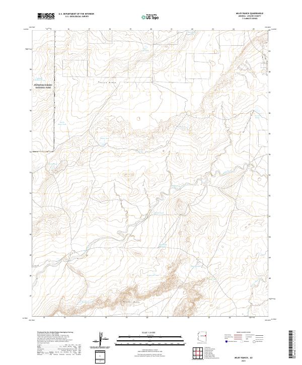 Milky Ranch, AZ — USGS 7.5-minute topo (2021)