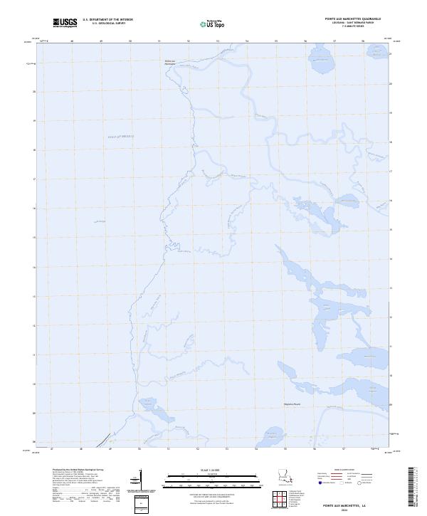 Pointe aux Marchettes, LA — USGS 7.5-minute topo (2024)